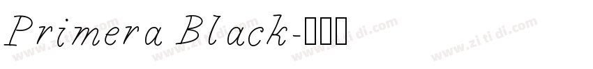 Primera Black字体转换